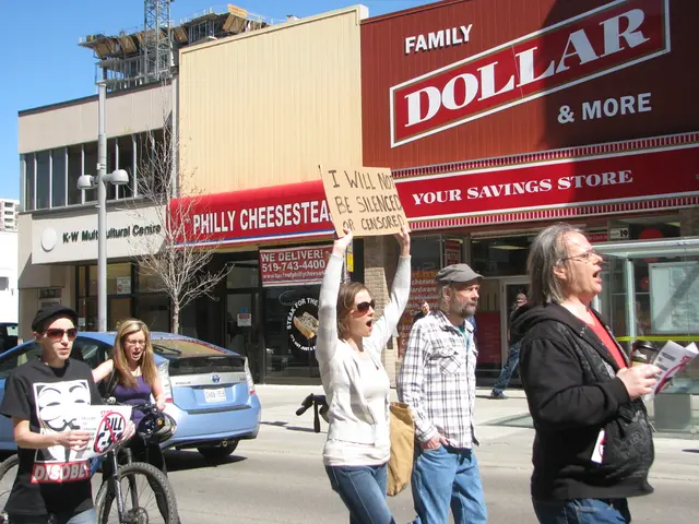 Demonstration of Taxis in Dusseldorf
