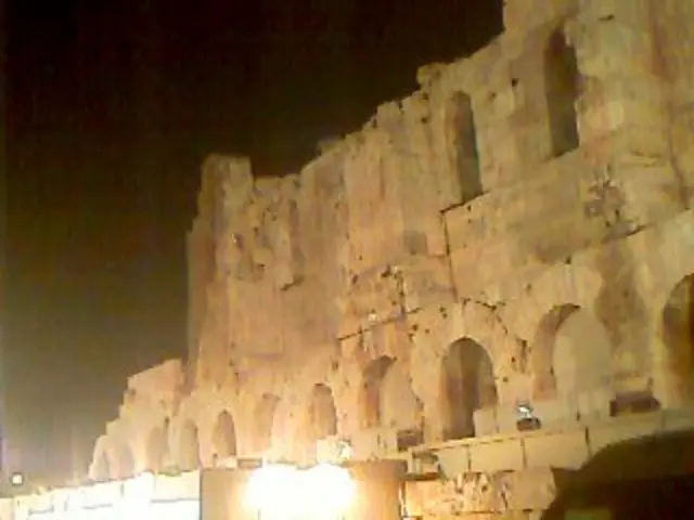 In this picture I can see there is a fort and there is a wall and lights attached to the fort. In...